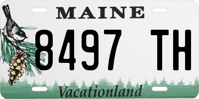 ME license plate 8497TH