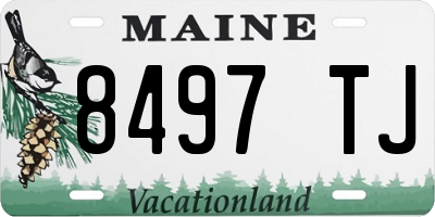 ME license plate 8497TJ
