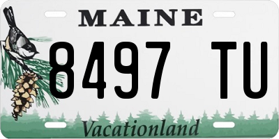 ME license plate 8497TU