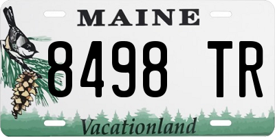 ME license plate 8498TR
