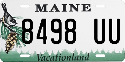 ME license plate 8498UU