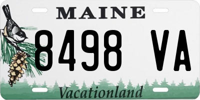 ME license plate 8498VA