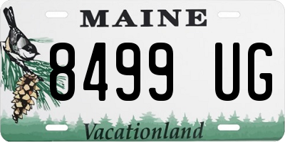 ME license plate 8499UG