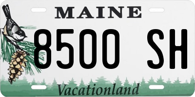 ME license plate 8500SH