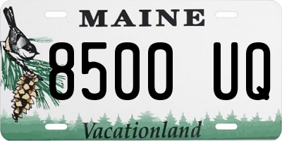 ME license plate 8500UQ