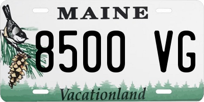 ME license plate 8500VG