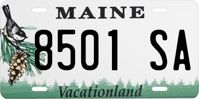 ME license plate 8501SA