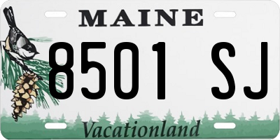ME license plate 8501SJ