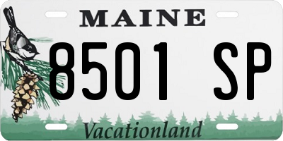 ME license plate 8501SP