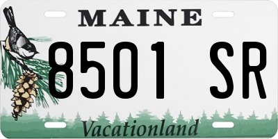 ME license plate 8501SR