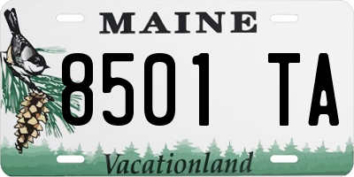 ME license plate 8501TA