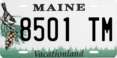 ME license plate 8501TM