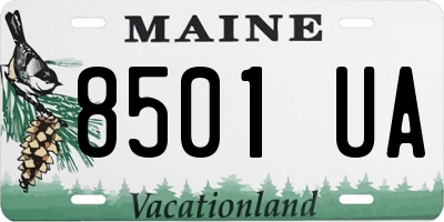 ME license plate 8501UA