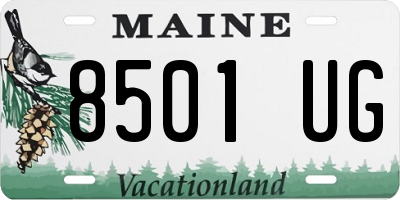ME license plate 8501UG