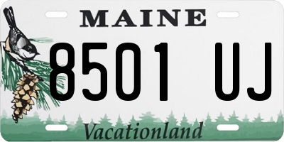 ME license plate 8501UJ