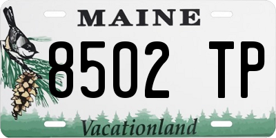 ME license plate 8502TP