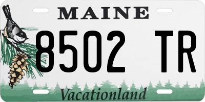 ME license plate 8502TR