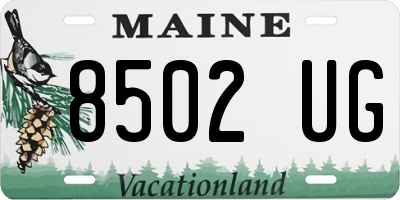 ME license plate 8502UG