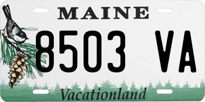ME license plate 8503VA