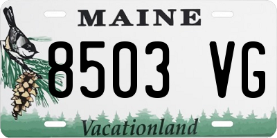 ME license plate 8503VG