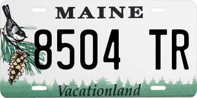 ME license plate 8504TR