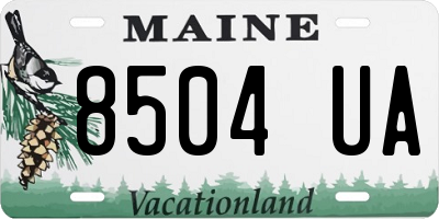 ME license plate 8504UA