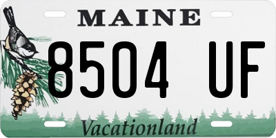 ME license plate 8504UF