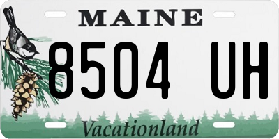 ME license plate 8504UH