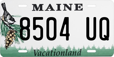 ME license plate 8504UQ