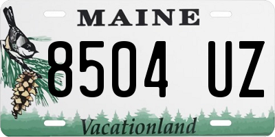 ME license plate 8504UZ