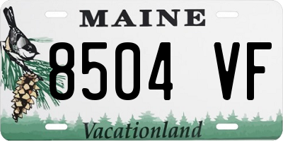 ME license plate 8504VF