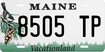 ME license plate 8505TP