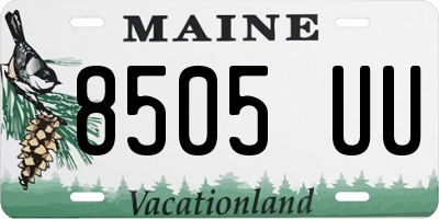 ME license plate 8505UU