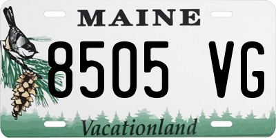 ME license plate 8505VG