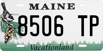 ME license plate 8506TP
