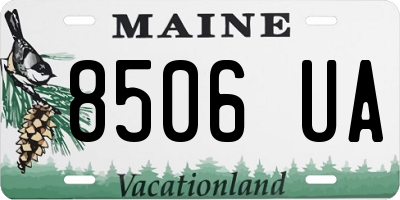 ME license plate 8506UA