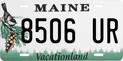 ME license plate 8506UR