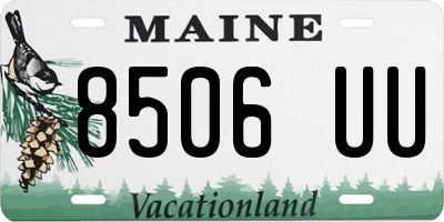 ME license plate 8506UU