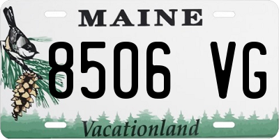 ME license plate 8506VG