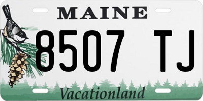 ME license plate 8507TJ