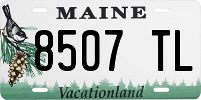 ME license plate 8507TL