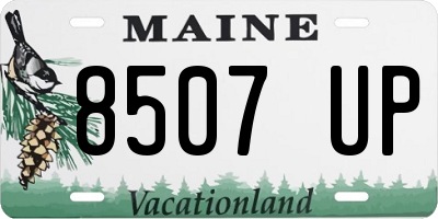 ME license plate 8507UP
