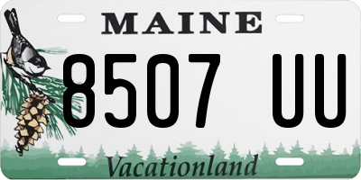 ME license plate 8507UU