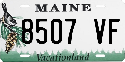 ME license plate 8507VF