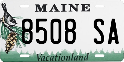 ME license plate 8508SA