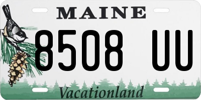 ME license plate 8508UU