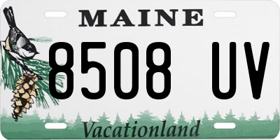 ME license plate 8508UV