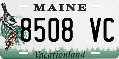 ME license plate 8508VC