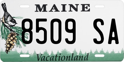 ME license plate 8509SA