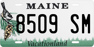 ME license plate 8509SM